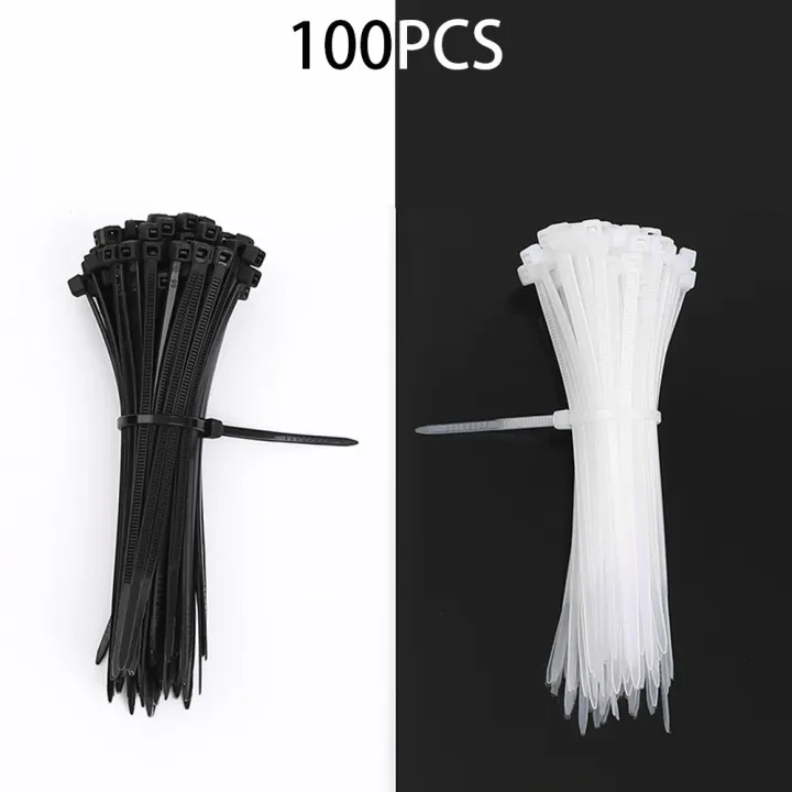 100pcs Black Nylon Cable Tie 2.5x100mm/2.5x150mm/2.5x200mm Cable Ties
