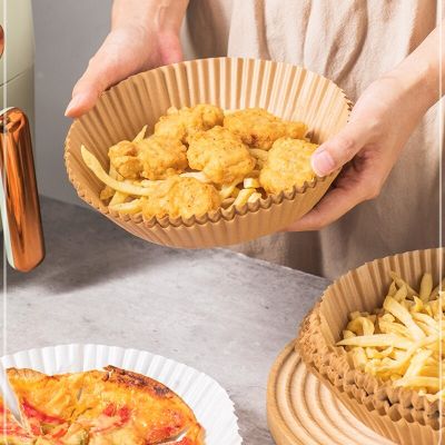 50/20PCS Air Fryer Paper Trays 16/20CM Airfryer Baking Paper Molds Oil-proof Air Fryer Disposable Cooking Paper Liner