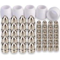 45Pcs P80 Plasma Cutting Electrode Nozzle Plasma Consumable Fit P-80 Plasma Torch.