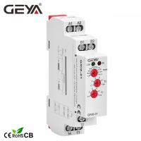 GEYA รีเลย์ตรวจสอบกระแส GRI8ช่วงกระแสเกินกระแสต่ำเกินไป0.05A AC24-240V 16A หรือ DC24V