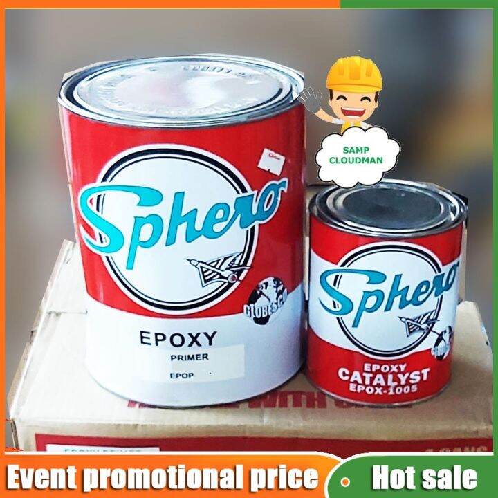 Sphero Epoxy Primer Gray or Black Gallon 4 Liters with Catalyst Lazada PH