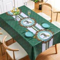 [COD] Benzhi Chinese classical aristocratic horse oil-proof waterproof anti-scald tablecloth rectangular a generation of hair