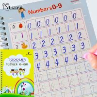 dfh♘㍿✸  2023Reusable Children Copybook Calligraphy Numbers 0-100 Handwriting Textbook Math Book Writing Kids