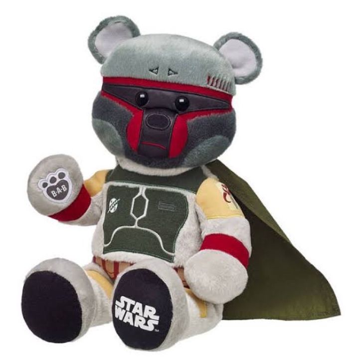 ตุ๊กตาหมี-สตาร์วอ-star-wars-boba-fett-บิ้วอะแบร์-build-a-bear-workshop-มือสองสภาพดีมาก