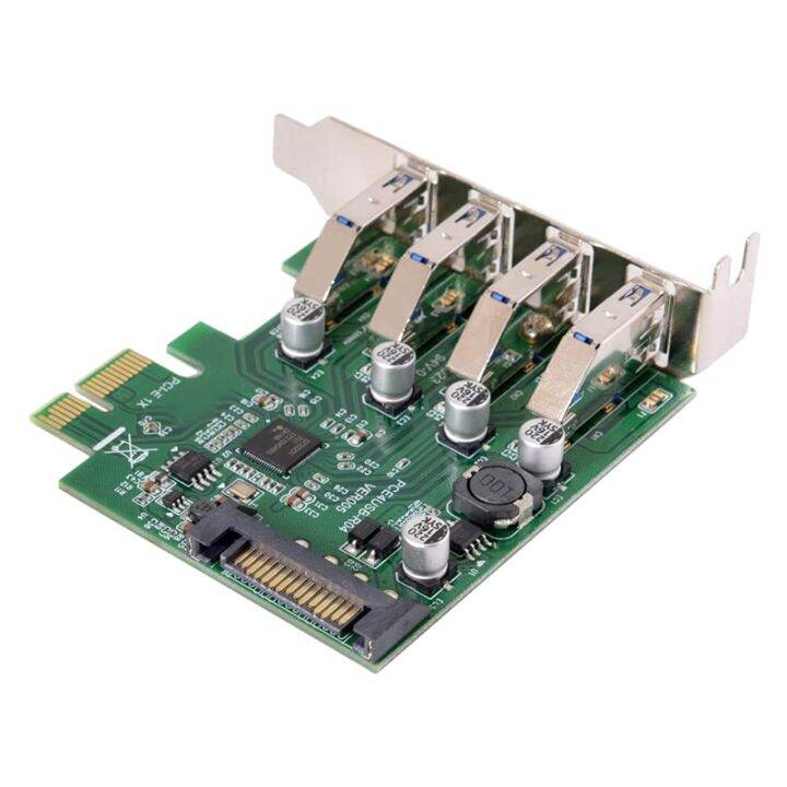 Low Profile 4 Ports PCIE to USB 3.0 HUB PCI Express Expansion Card