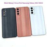 เคสแผงประตูหลังสำหรับ SAMSUNG Galaxy M13 4G 2022 M135F ฝาหลังแบตเตอรี่โลหะพร้อมอะไหล่ซ่อมเลนส์กล้องถ่ายรูปขนาด6.6นิ้ว