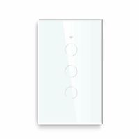 Smart WiFi 3 Gang Light Switch Touch-Panel for Amazon Alexa Google Home