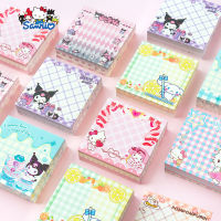 200แผ่น Hello Note Pad Kawaii น่ารัก Sanrio Kuromi Cinnamoroll การ์ตูนน่ารัก Memo Message Book Sticky Notes ของเล่น Girls