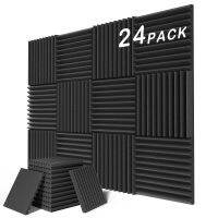 ✖ 12/24Pack 1 X 12 X 12 pianka dźwiękochłonna panele studyjna pianka akustyczna panele gąbka uszczelniająca absorpcja leczenie KTV pokój ściana biurowa