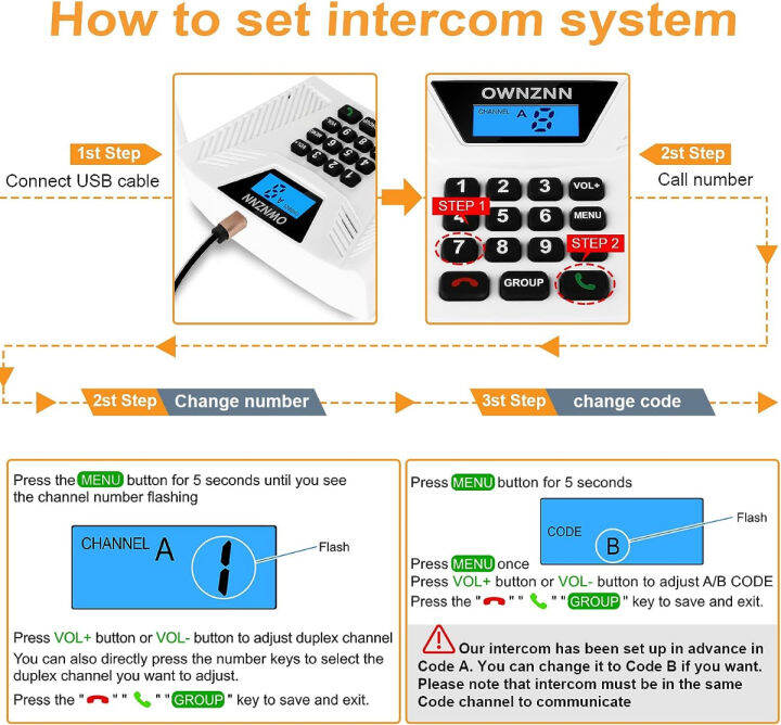 ownznn-intercoms-wireless-for-home-upgraded-2022-hand-free-4921-feet-range-intercom-real-time-two-way-communication-home-intercom-system-with-group-call-full-duplex-intercom-for-office-hotel-house-4-p