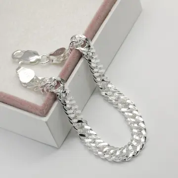 Moniko Lucky Silver PH Genuine 92.5 Italy Silver Bracelet 925 silver  bracelet Plated Fashion for men