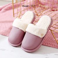 2021Women Slippers Mens Slippers Warm Plush Waterproof Shoes Lovers Indoor Slipper Removable Pad Thick Sole Female Male Home Slides