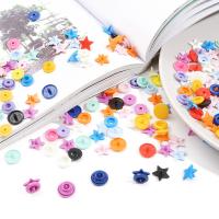 40pcs 12MM Plastic Snap Buttons Star Shape T5 Snap Fastener For Baby Clothes Press Buckle Sewing Diy Crafts Garment Accessories Haberdashery