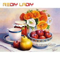 28.1*41.3cm Crystal Beads Embroidery Kits Accurate Printed Poppy Fruits Beadwork Crafts Partial Beaded Cross Stitch Needlework