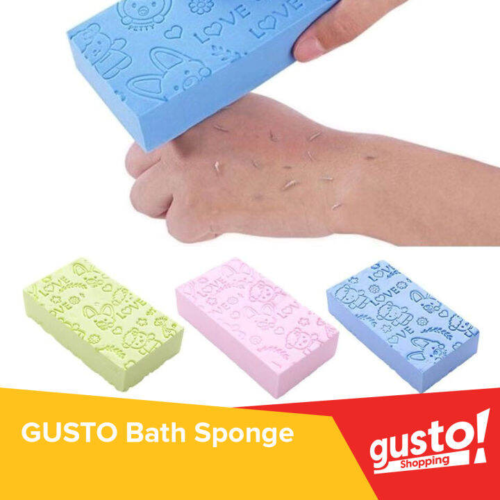 Gusto Skin Exfoliating Shower Scrub Sponge Clay Lazada PH