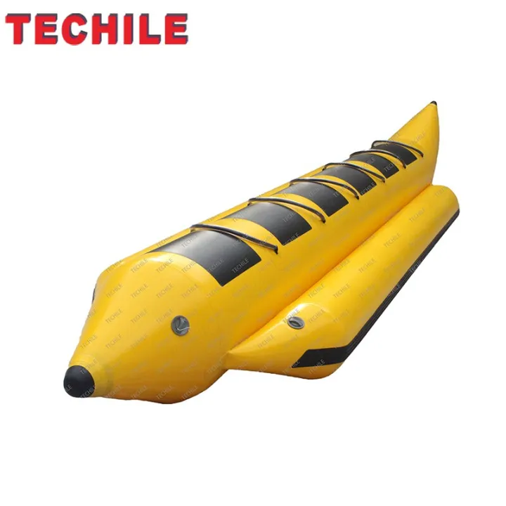 Customized Pvc Inflatable Banana Boat Inflatable Flying Fish Banana
