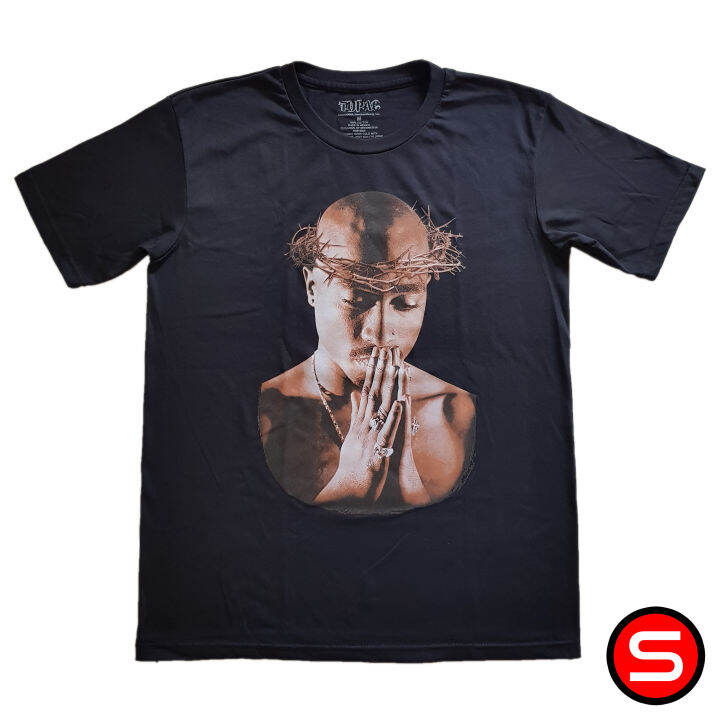 Tupac Shakur 2Pac Crown of Thorns T-Shirt | Lazada PH