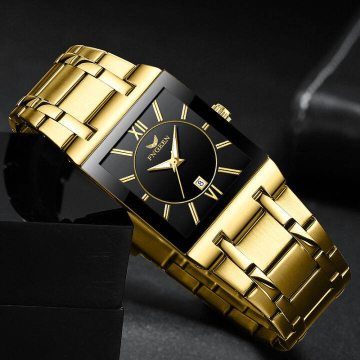 Fenzun business men s watch waterproof calendar men s square watch