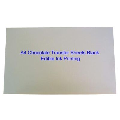 【Free-delivery】 （hgestore） กระดาษเปล่าสำหรับพิมพ์อาหาร A4แผ่นลอกลายช็อคโกแล็ตลงบนแม่พิมพ์หมึกที่ใช้ในการพิมพ์ช็อคโกแลต10แผ่น/ล็อต