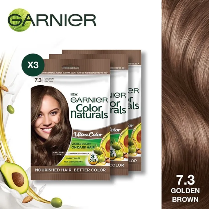 GARNIER Color Naturals  Golden Brown Set of 3 – Hair Color | Lazada PH