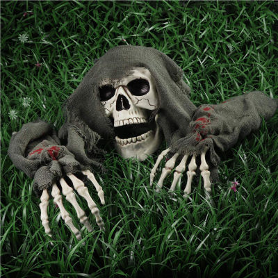 3pcs Halloween Skeleton Stakes Decorations Halloween Scene Layout Props for Halloween Outdoor Decor