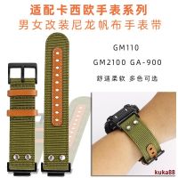 Suitable For Casio GBD-800 Ga110/700 GA900 GA-810 Canvas Modified Nylon Watch Strap Male 0630