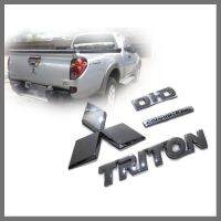 แผ่นป้ายโลโก้ท้ายกระบะ MITSUBISHI Triton ปี 2005 -2014 ยกชุด 4 ตัว **  MITSUBISHI Triton ราคาถูกสินค้าดีมีคุณภาพ*