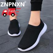 ZNPNXN Giày chạy thể thao ngoài trời cho nữ Giày bánh mì phẳng Hàn Quốc Size 35-43
