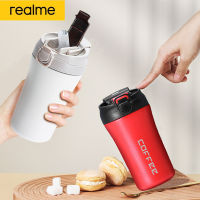 Realme Stainless Steel Coffee Mug Leak-Proof Thermos Travel Thermal Vacuum Flask Insulated Cup Milk Tea Water Bottle