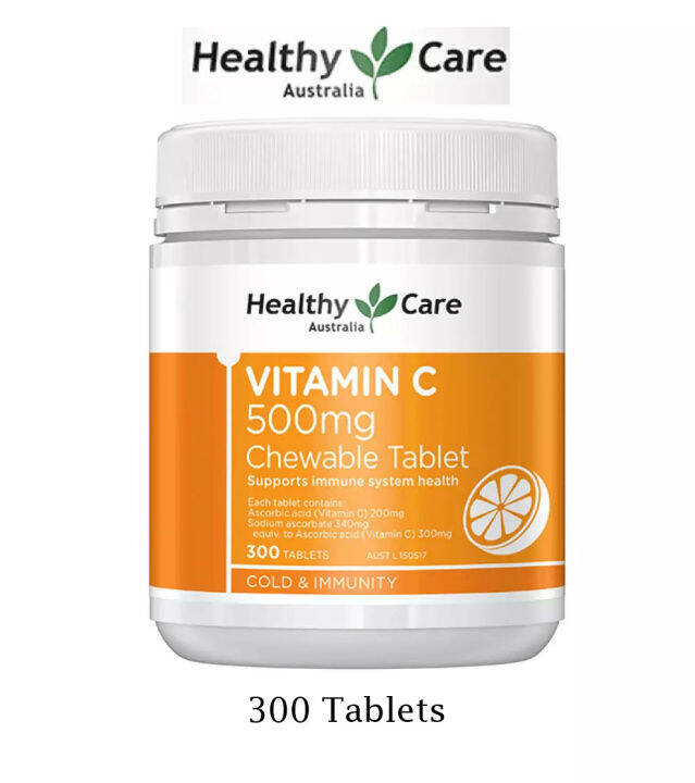 Healthy Care Vitamin C 500mg 300 Tablets Expiry Date May 2025 Lazada