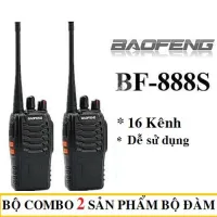 Bộ 2 thiết bị đàm thoại BaoFeng 888s pin siêu trâu khoảng cách lên đến hơn 1km
