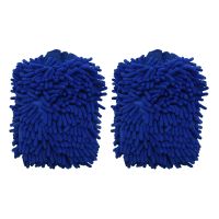 Microfiber Mitt,Car Wash Mitt(6-Pack) Noodle Microfiber Wash Gloves Car Cleaning Microfiber Mitt with Polishing Cloth