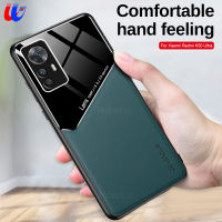 Fine Hole Magnetic Suction Leather Case สำหรับ Xiaomi Redmi K50 Ultra โทรศัพท์มือถือป้องกันความปลอดภัยสำหรับ Xiaomi 12T 12T Pro Simple Texture โทรศัพท์มือถือป้องกันความปลอดภัย