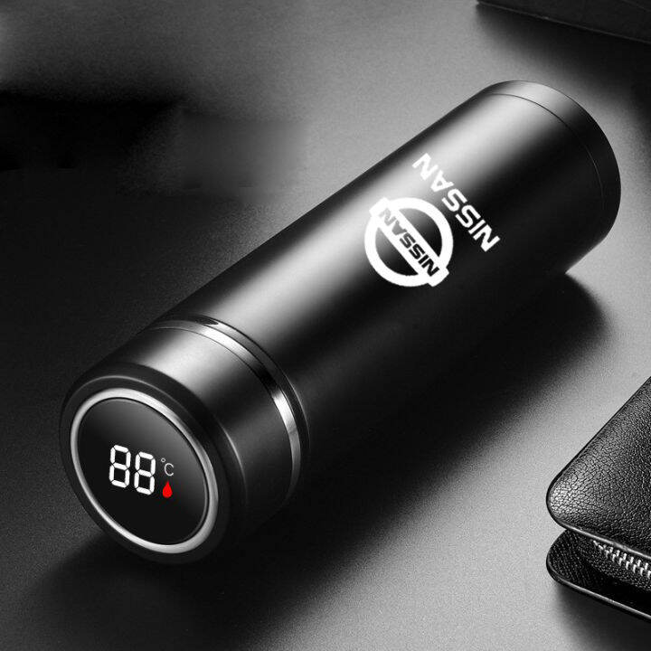 Nissan car mounted insulation Cup 304 stainless steel intelligent temperature measuring and