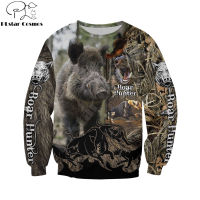 Brand Clothing Novelty Hoodies Boar Hunter 3D Printed Mens Hooded Sweatshirt Unisex Streetwear Pullover Casual Tracksuits KJ0168