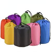 Round bottom drawstring bundle pocket sunscreen jacket down jacket storage bag travel portable bag polyester packaging bag