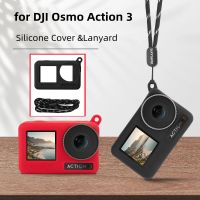 Silicone Case For DJI Action 3 Silicone Cover Protective Case Scratch-proof DJI Action3 Camera Cover Protector Lanyard Accessory