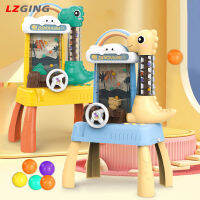 เครื่องจับลูกบอลสำหรับเด็ก Lzginger เกมพินบอลไฟฟ้ารูปไดโนเสาร์ปราสาทน่ารักพร้อมของเล่นเพื่อการศึกษาดนตรีไฟ