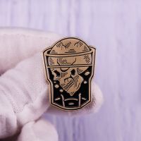 【CW】 Cocktail Hard Enamel Pin Whiskey Brooch Badge