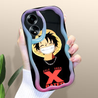 เคสใส่โทรศัพท์สำหรับ A38 A18 OPPO การ์ตูนวันพีชลาย Luffy Roronoa Zoro เคสเนื้อครีมขอบลอนเคสโทรศัพท์เคสซิลิโคนแบบนิ่ม