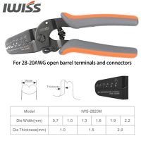 IWS-2820 Crimper Plier IWISS Mini Micro Open Barrel Crimping Tools for AWG28-20 JAM Molex Tyco JST2.54 Terminals and Connectors  Pliers