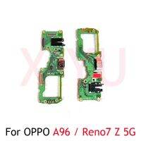 สำหรับ OPPO A96 / Reno7 Z / Reno 7Z 5G สายตัวเชื่อมต่อแบบแท่นยืดหยุ่นชาร์จพอร์ตเครื่องชาร์จ USB