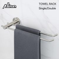 Hand Towel Holder Towel Ring Bath Towel Hanger Wall Mounted Towel Bar 304 Stainless Steel Brushed Bathroom Shelf Storage Rack