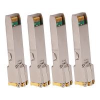 4X SFP Module RJ45 Switch Gbic 10/100/1000 Connector SFP Copper RJ45 SFP Module Gigabit Ethernet Port