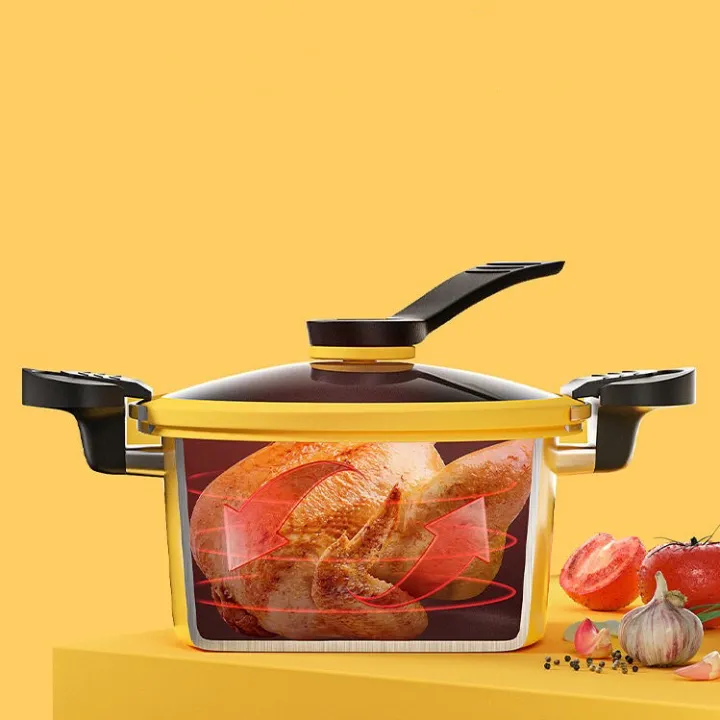 หม้อต้มแรงดันสูง ขนาด 3.5 ลิตร รุ่นอัพเกรด ก้นหนา ใช้ได้ทั่งกับเตาแก๊ส