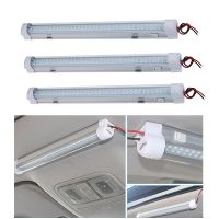 Car Reading Light Universal Interior 72 LED White Strip Lights Bar Lamp 12V-80V Van Truck Caravan RV Recreational Vehicle