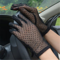 Lady Drivng Black Dance Mesh Gloves Finger Lace Uv Full Anti Summer Women New