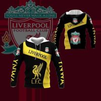 （ALL IN STOCK XZX）  F.C Liverpool 3D T-shirt, hoodie 2023-65660  (Free customized name logo for private chat, can be changed with or without zipper)