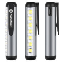 Mini LED Flashlight XPE COB Lamp Beads Ultra Bright Torch With Clip Magnet Work Light Waterproof USB Rechargeable Flashlight