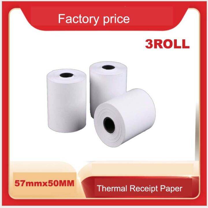 thermal paper 57 x 50 mm POS printer 8rolls mobile bluetooth cash